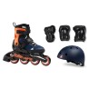 Rolki dziecięce Rollerblade Micro Cube Boy - zestaw