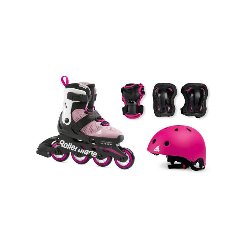 Rolki dziecięce Rollerblade Micro Cube Girl - zestaw