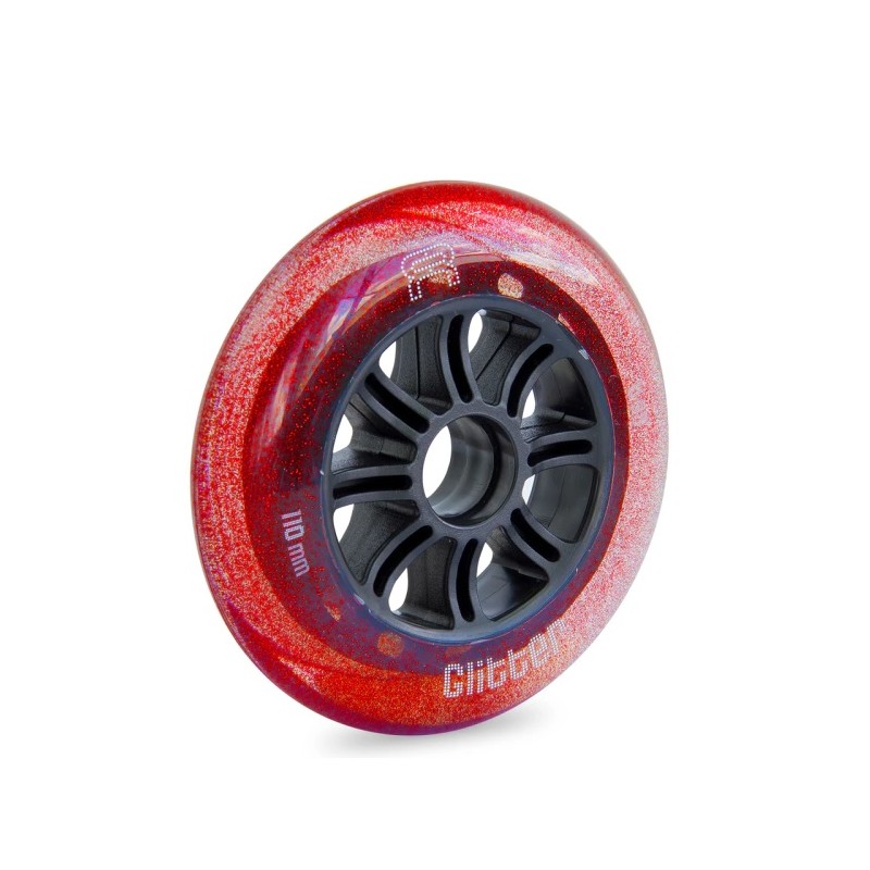 Kółka do rolek FR Skates Glitter Red 3-pack 110mm