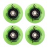 Kółka do rolek Luminous Green Glow 4-pack 80mm