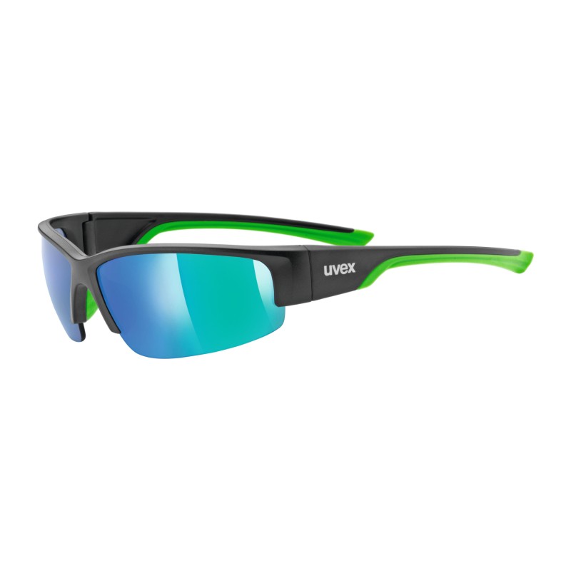 Okulary sportowe Uvex Sportstyle 215 Black mat green