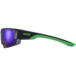 Okulary sportowe Uvex Sportstyle 215 Black mat green