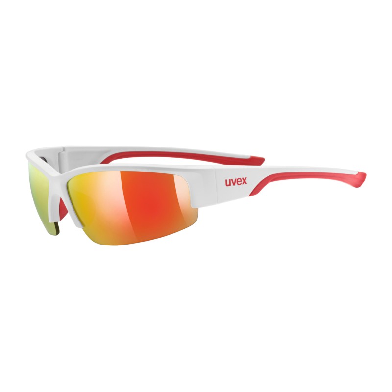 Okulary sportowe Uvex Sportstyle 215 White mat red