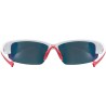 Okulary sportowe Uvex Sportstyle 215 White mat red